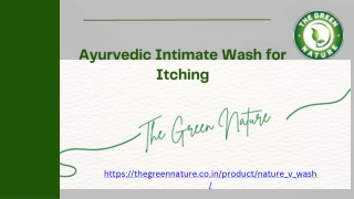 Ayurvedic Intimate Wash for  Itching