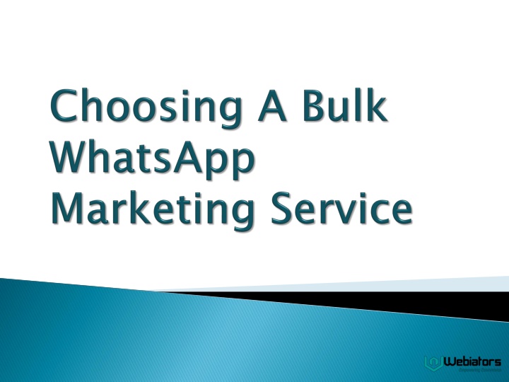 c hoosing a bulk whatsapp m arketing s ervice