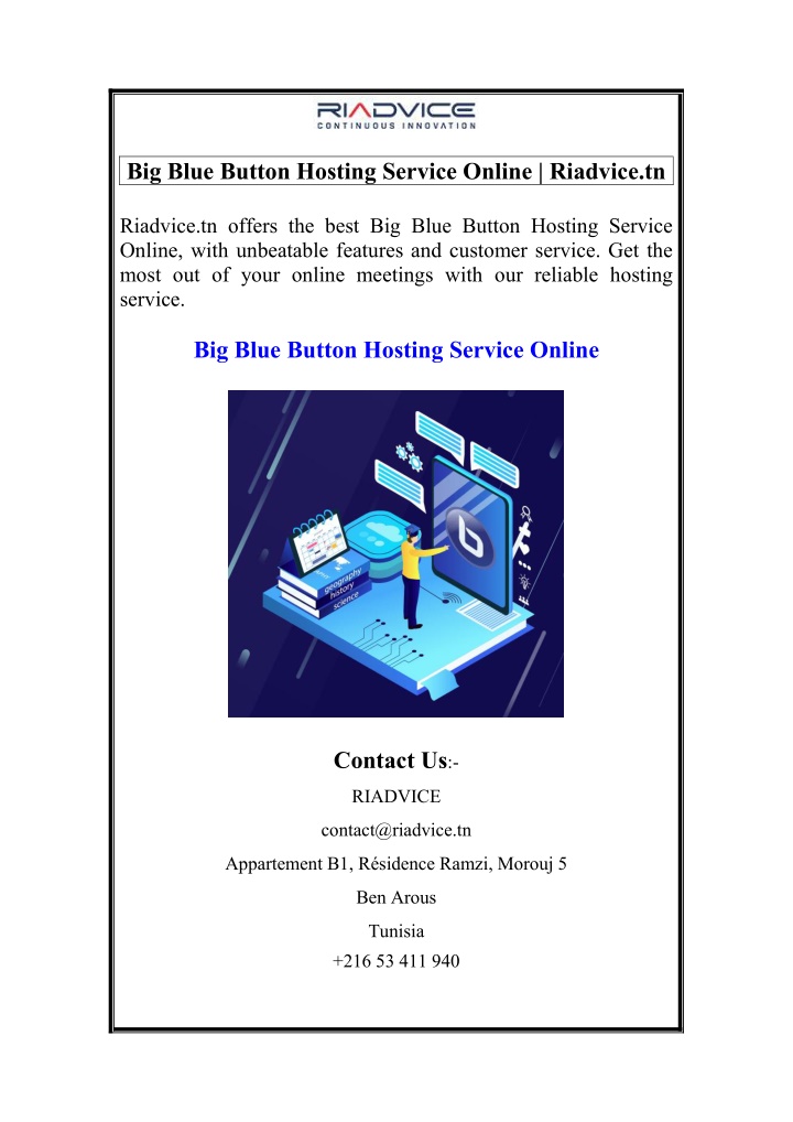 big blue button hosting service online riadvice tn