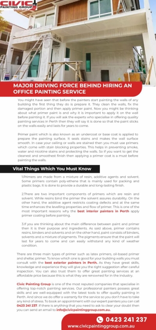 FEW IMPORTANT FACTS YOU MUST KNOW ABOUT PRIMER PAINT