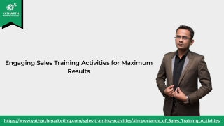 Engaging Sales Training Activities for Maximum Results