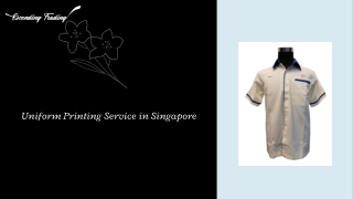 Uniform Printing Service in Singapore