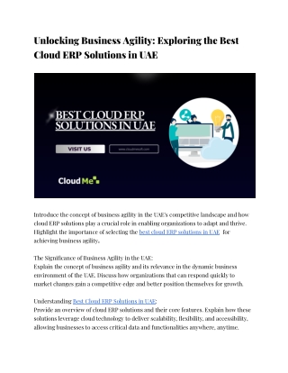 unlocking business agility exploring the best
