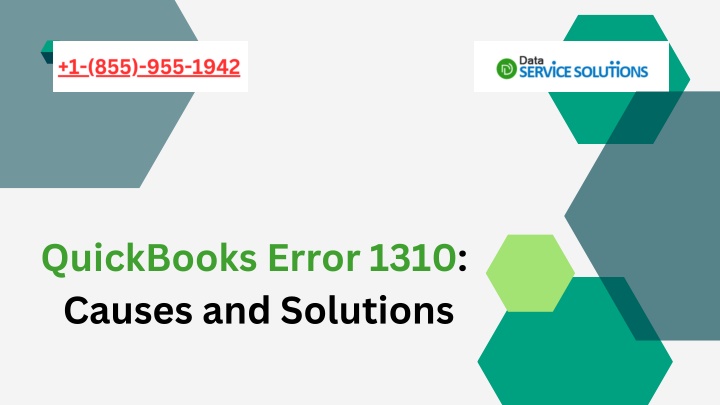 quickbooks error 1310 causes and solutions