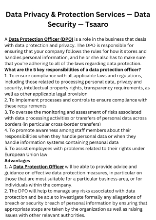 data privacy protection services data security