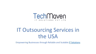 Outsource IT services to India