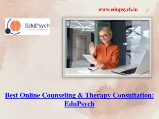 Most Effective and Affordable e-Counseling and Therapy Platform - EduPsych