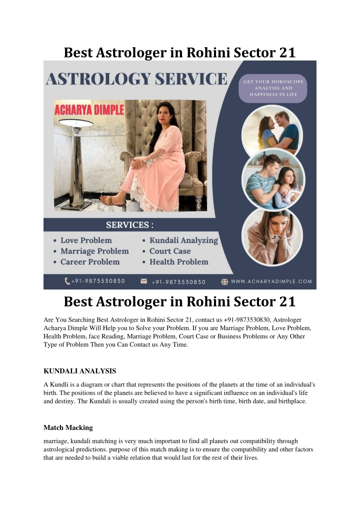 best astrologer in rohini sector 21