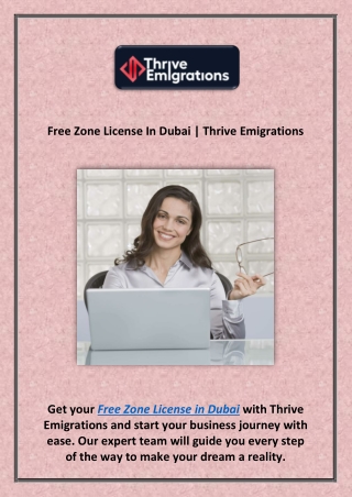 Set Up Business In Dubai | Thrive Emigrations