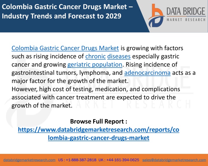 colombia gastric cancer drugs market industry