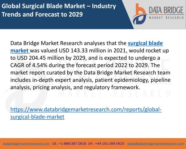 global surgical blade market industry trends