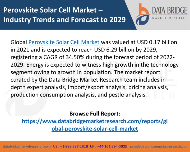 perovskite solar cell market industry trends