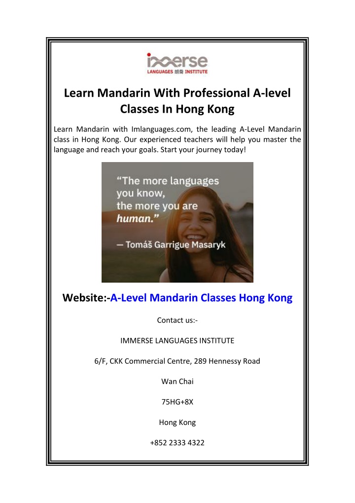 learn mandarin with professional a level classes