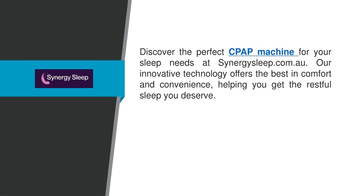 discover the perfect cpap machine for your sleep