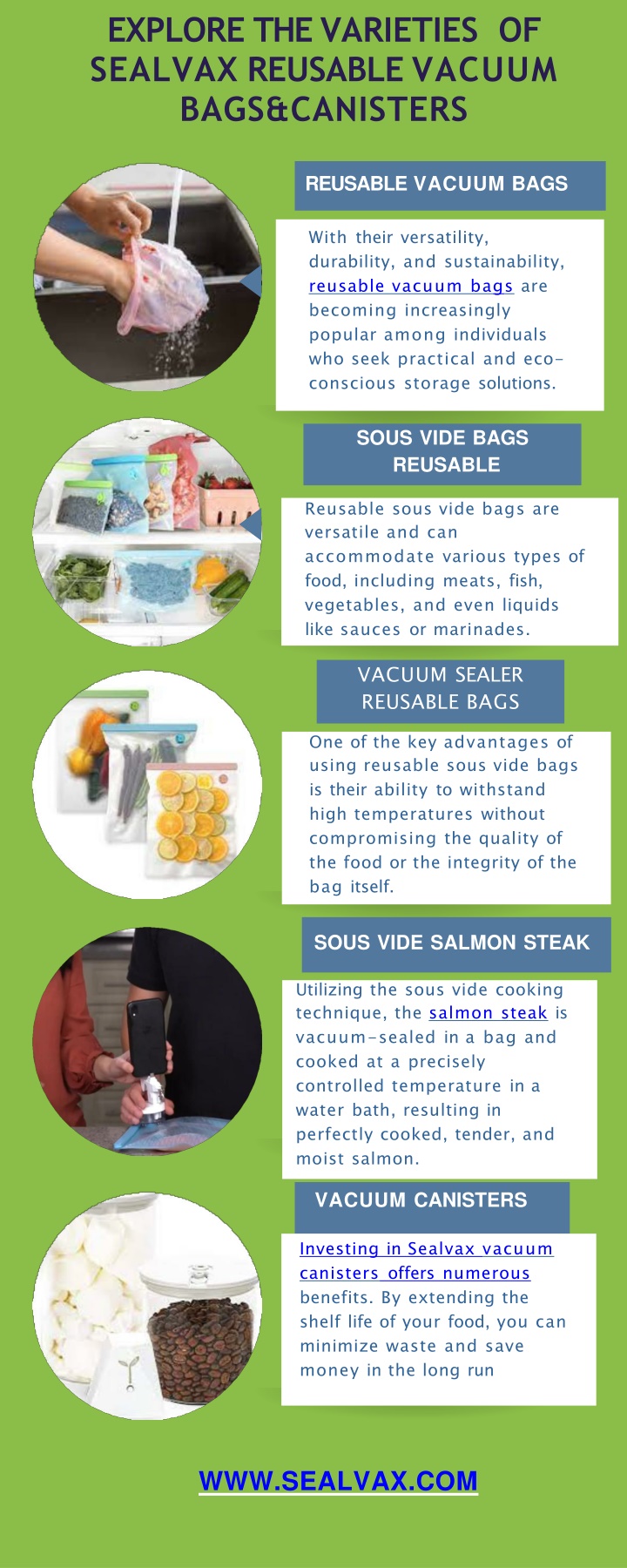 explore the varieties of sealvax reusable vacuum