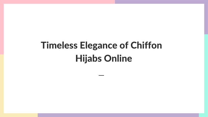timeless elegance of chiffon hijabs online