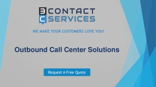 Outbound Call Center Solutions | 3C Contact Services