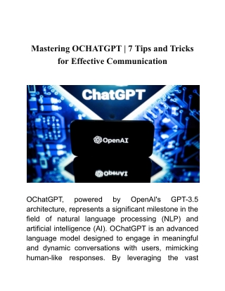 Mastering OCHATGPT _ 7 Tips and Tricks for Effective Communication (1)