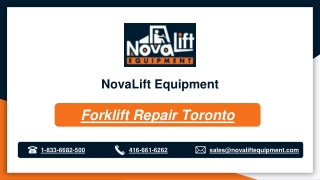 Forklift Repair Toronto | NovaLift Equipment Inc