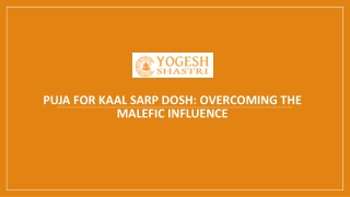 Puja for Kaal Sarp Dosh