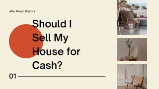 Should I Sell My House for Cash?