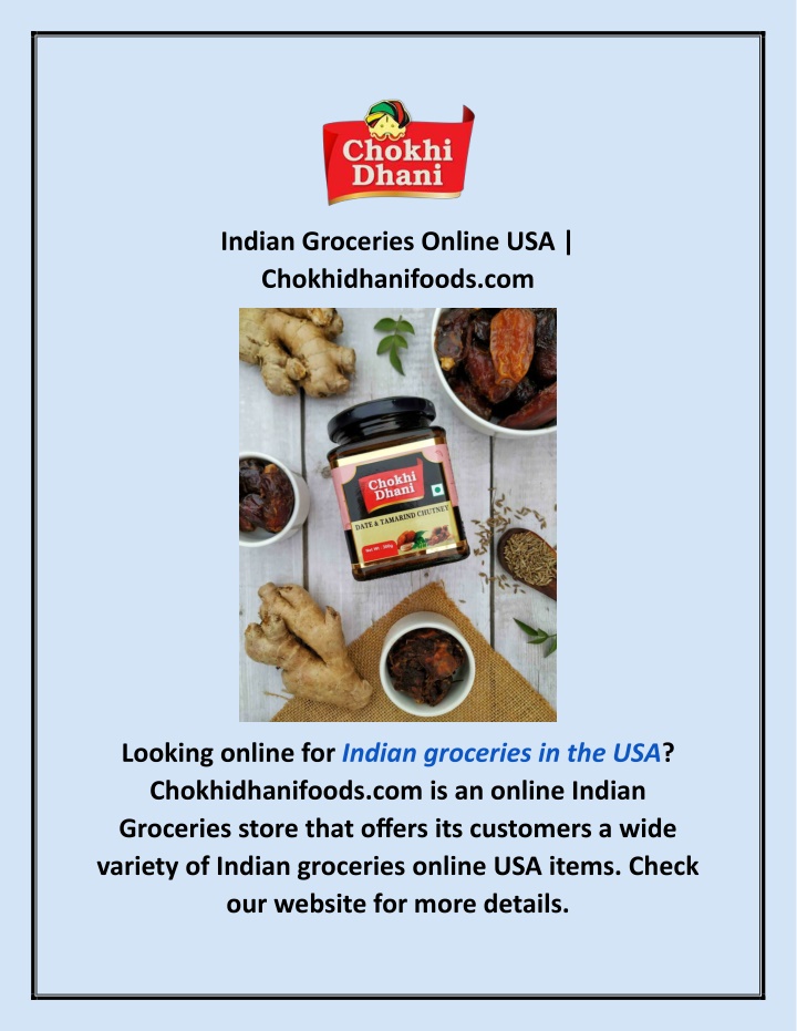 indian groceries online usa chokhidhanifoods com