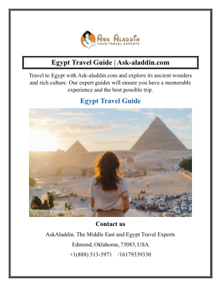 Egypt Travel Guide  Ask-aladdin.com