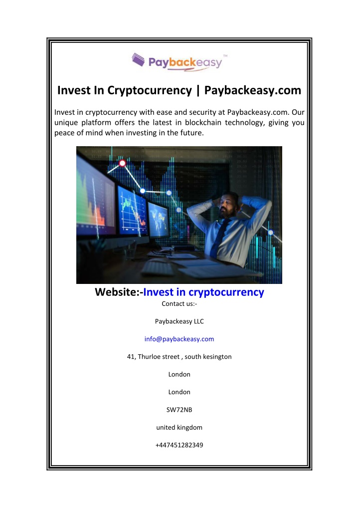 invest in cryptocurrency paybackeasy com