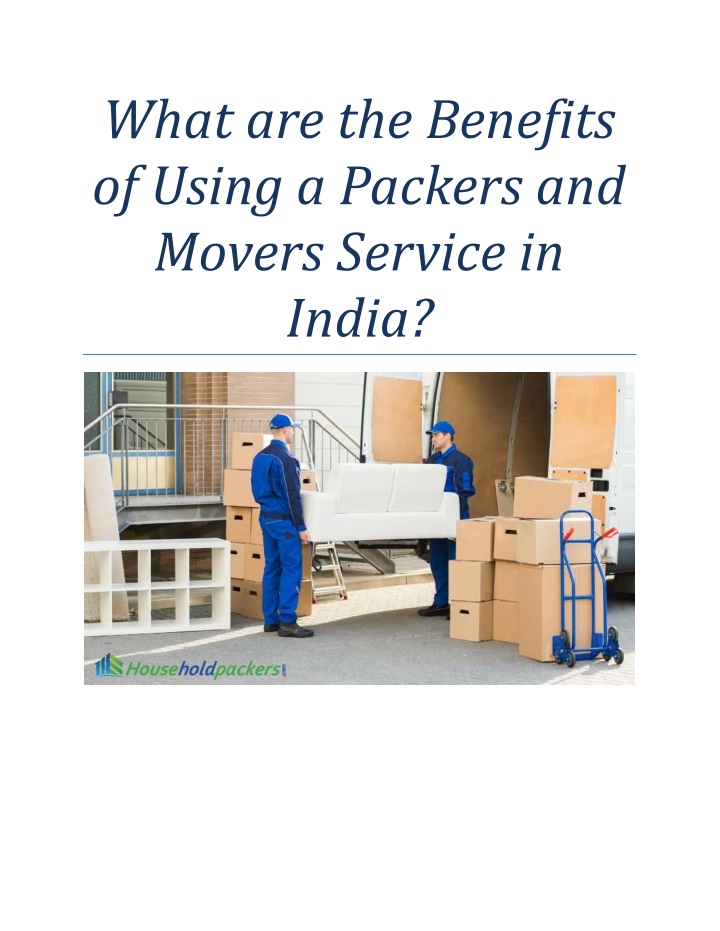 what are the benefits of using a packers