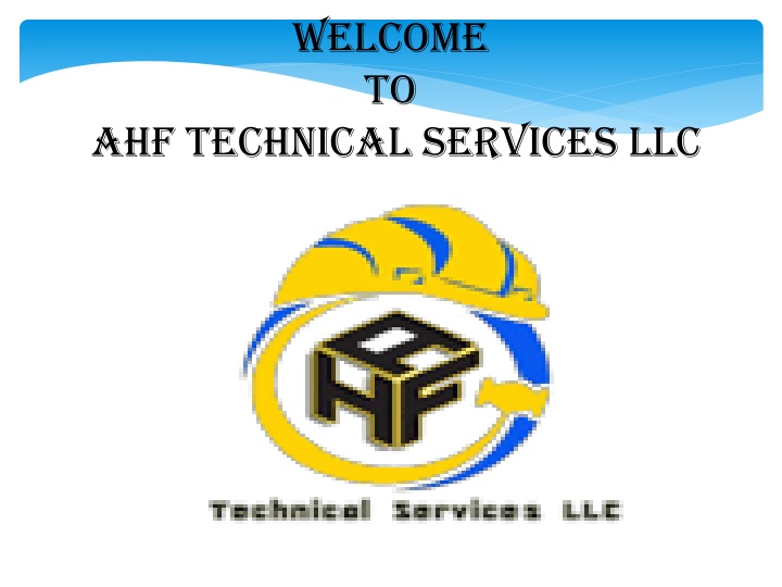 welcome to ahf technical services llc