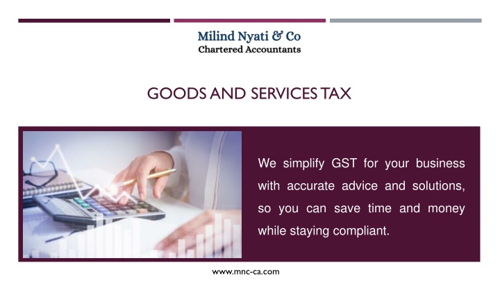 goods and services tax