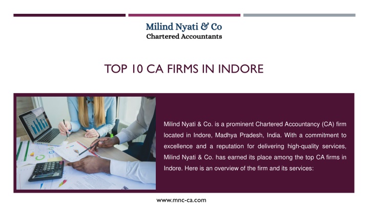 top 10 ca firms in indore