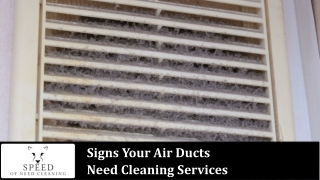 Signs Your Air Ducts Demand Cleaning Services