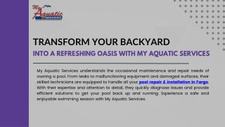 Professional Pool Repair & Installation in Fargo  Get a Free Estimate