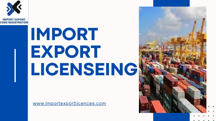 import export licenseing