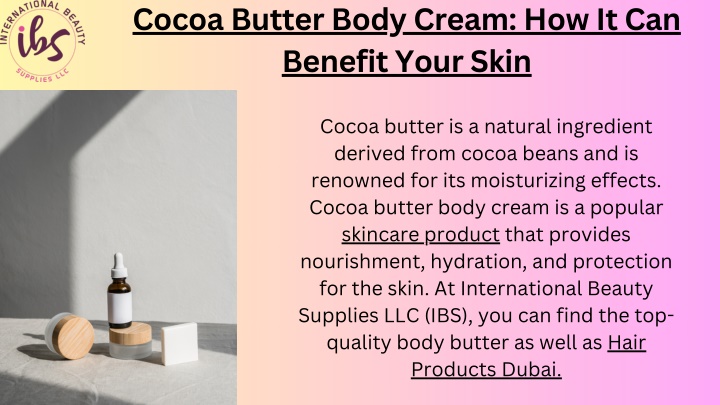 cocoa butter body cream how it can benefit your
