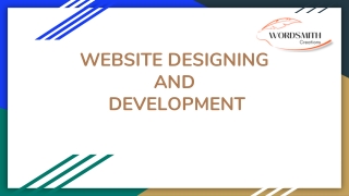 WEBSITE DESIGNING  AND  DEVELOPMENT 1