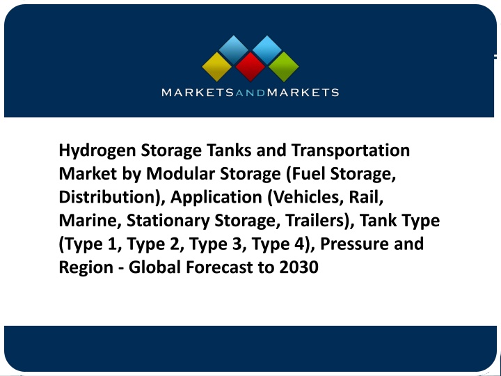 hydrogen storage tanks and transportation market