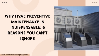 Why HVAC Preventive Maintenance is Indispensable 6 Reasons You Can’t Ignore