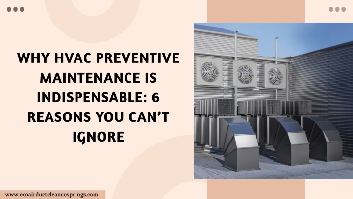 why hvac preventive maintenance is indispensable