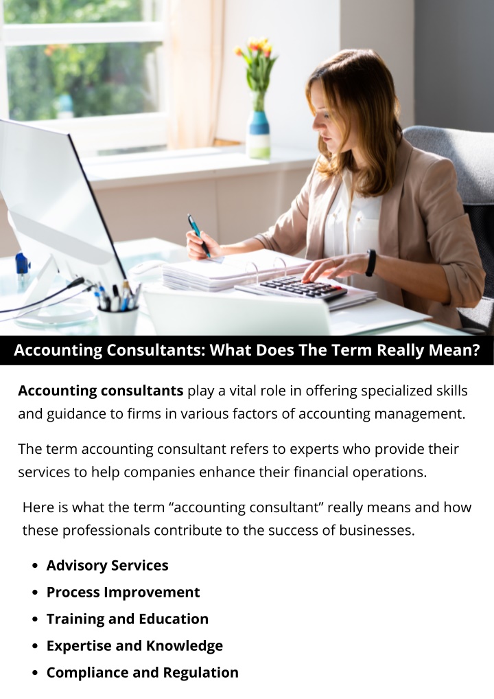 accounting consultants what does the term really