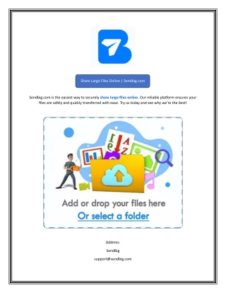 Share Large Files Online Sendbig.com