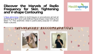 Get The Perfect V Face Slimming Treatment In Singapore