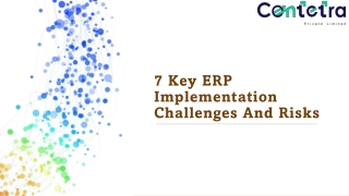 7 key ERP implemantion challenges and risk