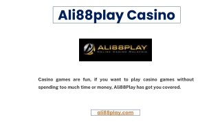 Ali88play Casino