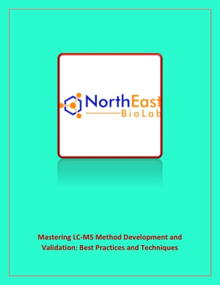 mastering lc ms method development and validation