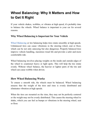 Wheel Balancing_ Why It Matters and How to Get It Right