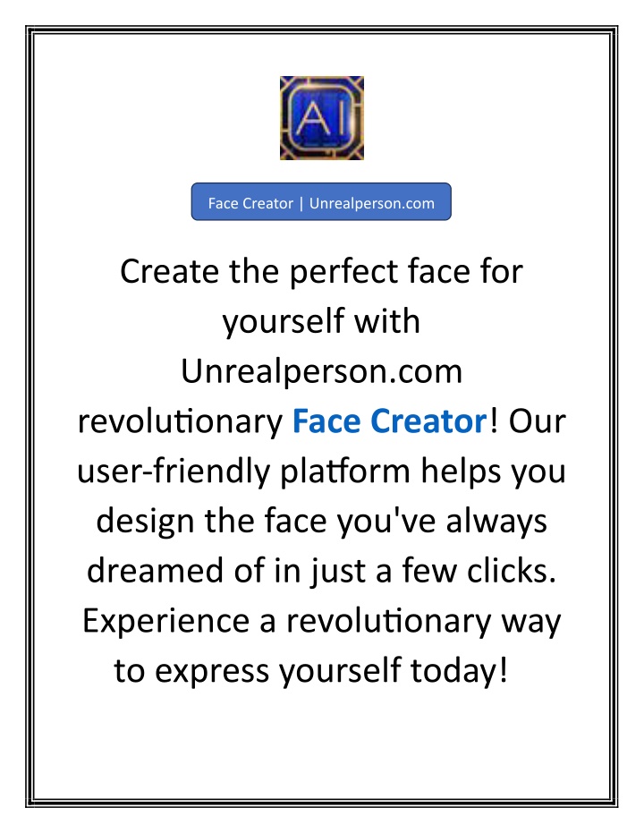 face creator unrealperson com