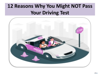 12 reasons why you might not pass your driving test