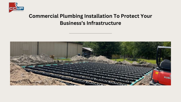 commercial plumbing installation to protect your